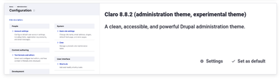 Claro: Drupal 8.8.2