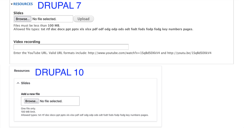 Manage Form Display page