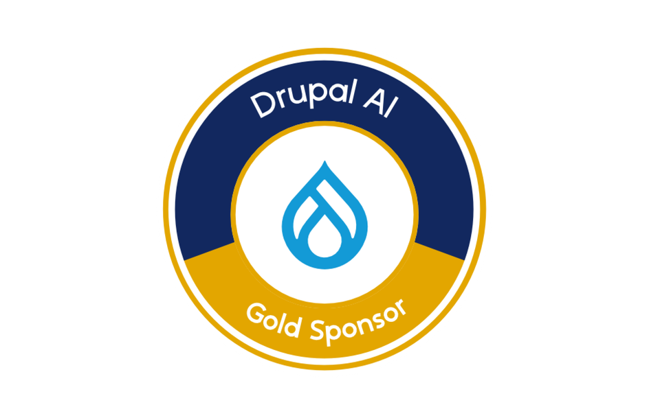 Drupal AI Gold Sponor logo.