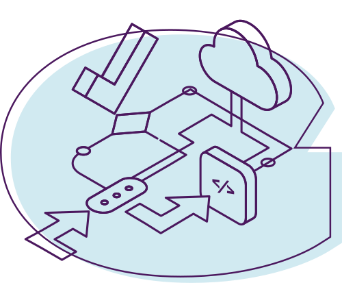 G outline with illustrations demsontratingthe flow and check of infomration