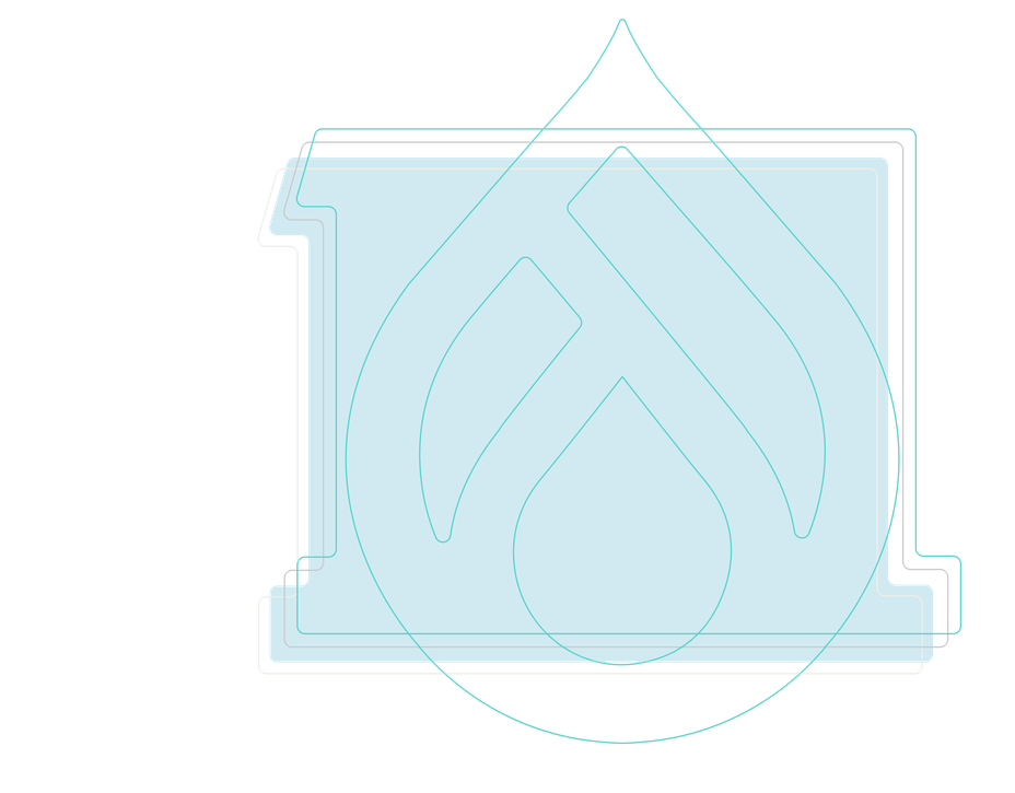 Decorative line art of the Tag1 logo.
