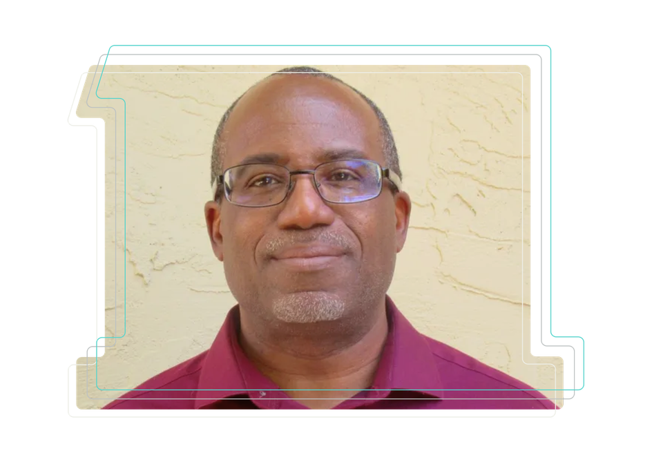 Picture of each of the three experience design team members.