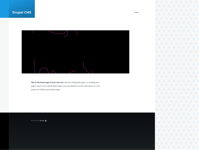 Drupal CMS Front Page