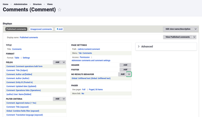 Claro: Existing Views UI