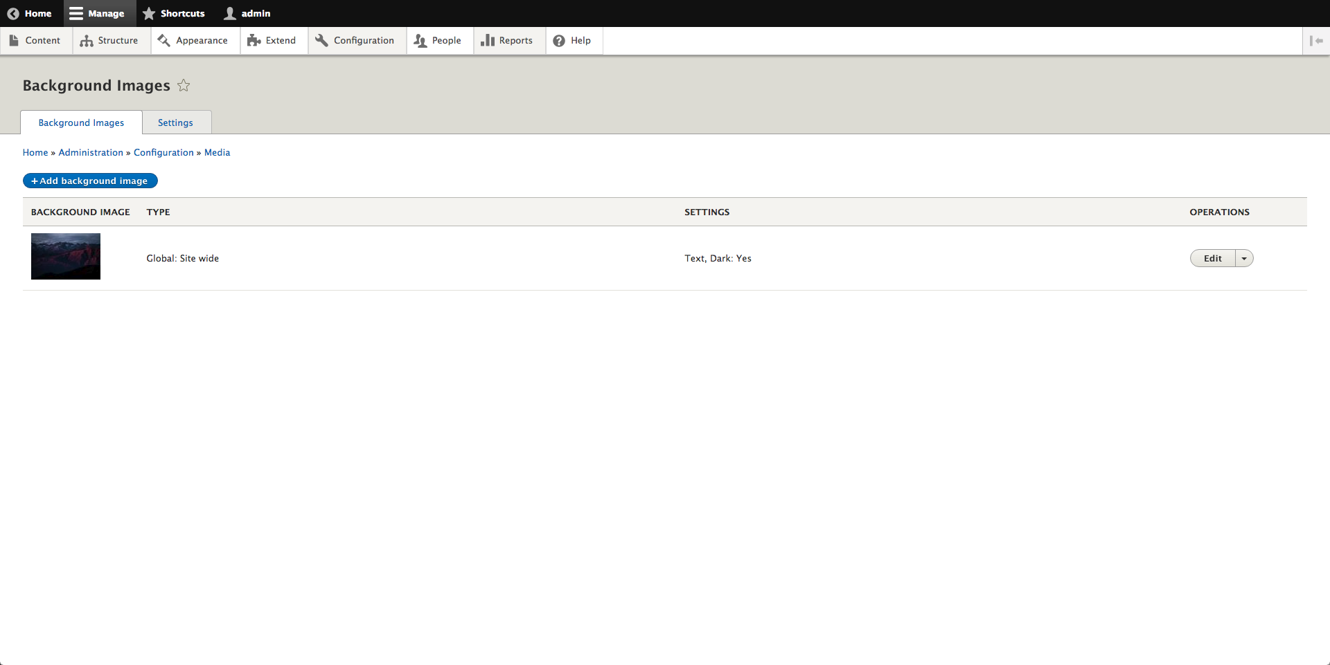 Background Image: Administrative Listing