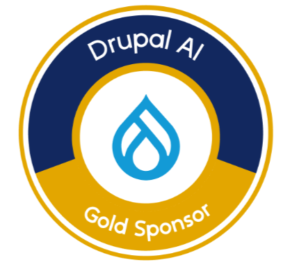 Drupal AI Gold Sponsor logo