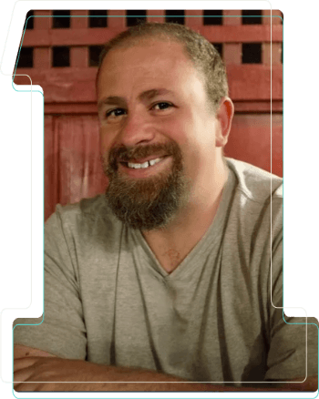 Stylized portrait of Moshe Weitzman